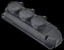 Generica ERK20-016-03-44-K02-G Розетка (колодка) 3-ая с защит. кр. IP44