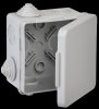 Generica UKO31-080-080-050-K03-54G Коробка расп. КМ 80х80х50мм о/к IP54 4 вв. (7035)