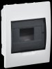 Generica MKP12-V-06-41-G Корпус пластиковый ЩРВ-П-6 черн. прозр. дверь IP41
