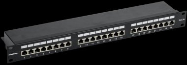 Фотография товара 'Generica PP24-1UC5EF-K05-G Патч-панель 1U кат. 5Е FTP 24 порта (Krone)'