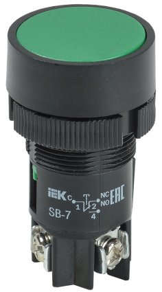 Фотография товара 'Generica BBT40-SB7-K06 Кнопка SВ-7 "Пуск" зеленая d22мм/240В NO+NC'