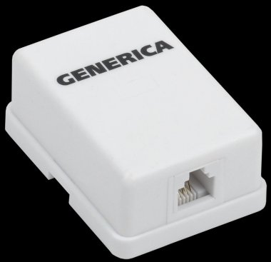 Фотография товара 'Generica CS2-3C03U-12-G Розетка инф. настенная RJ12 кат. 3 UTP 1 порт'
