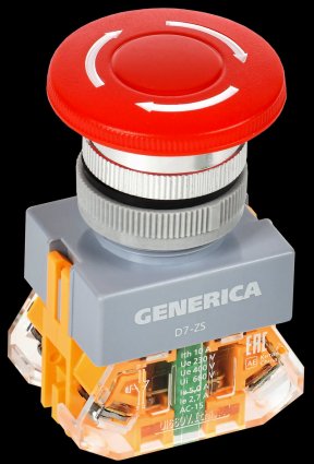 Фотография товара 'Generica BBG50-11ZS-3-21-K04-G Кнопка D7-ZS "Грибок" d=22мм 1NC+1NO'