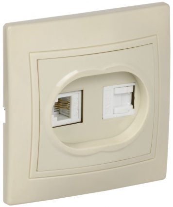 Фотография товара 'Generica EIK10-K33-DM KVARTA Роз. 2м RJ11+RJ45 кат.5е РК/Т12-ККм'