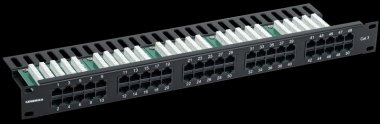 Фотография товара 'Generica PP50-1UC03U-K05-G Патч-панель телеф. 1U кат. 3 RJ45 50 порт. (Krone)'