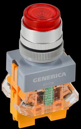 Фотография товара 'Generica BBT50-11D-3-12-K04-G Кнопка D7-11D d=22мм 1NC+1NO'