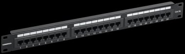 Фотография товара 'Generica PP24-1UC5EU-K05-G Патч-панель 1U кат. 5Е UTP 24 порта (Krone)'