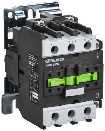 Фотография товара 'Generica KKME31-050-110-11 Контактор КМИе-35012 50А 110В/АС3 1NO;1NC'