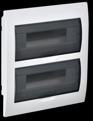 Фотография товара 'Generica MKP12-V-24-41-G Корпус пластиковый ЩРВ-П-24 черн. прозр. дверь IP41'