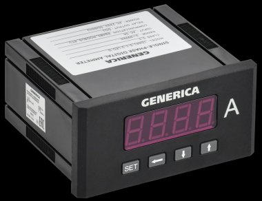 Фотография товара 'Generica IDA41-5-1-3-LED-G Амперметр цифр. щит. 1-ф. DO RS-485 48х96 LED'