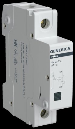 Фотография товара 'Generica MVA21D-RN-G Расцепитель независимый РН47 на DIN-рейку'