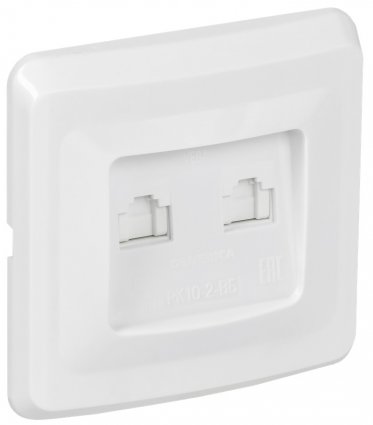 Фотография товара 'Generica EKV25-K01-DM VEGA Роз. 2м комп. RJ45 кат.5е РК10-2-ВБ'