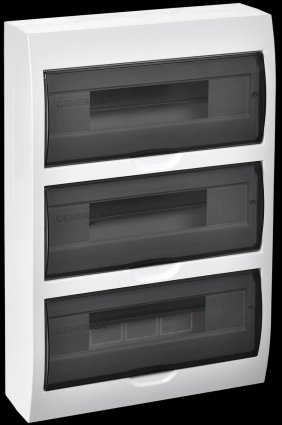 Фотография товара 'Generica MKP12-N-36-41-G Корпус пластиковый ЩРН-П-36 черн. прозр. дверь IP41'