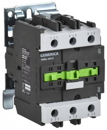 Фотография товара 'Generica KKME41-095-400-11 Контактор КМИе-49512 95А 400В/АС3 1NO;1NC'