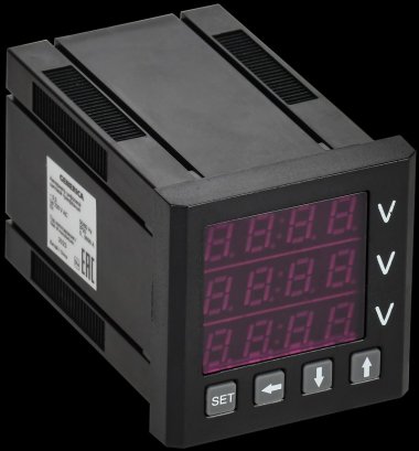 Фотография товара 'Generica IDV31-5-3-0-LED-G Вольтметр цифр. щит. 3-ф. 48х48 LED'
