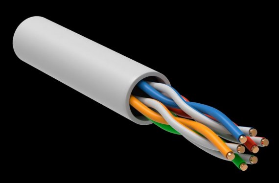 Фотография товара 'Generica BC1-C5E04-128-305-T-R-G Витая пара U/UTP 5E 24AWG 4PR LSLTx'