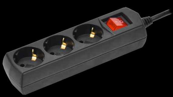 Фотография товара 'Generica WYP10-10-03-05-ZK-K02-G Удлинитель У03В 3 места с/з 5м 3х1мм2 10А 250В'