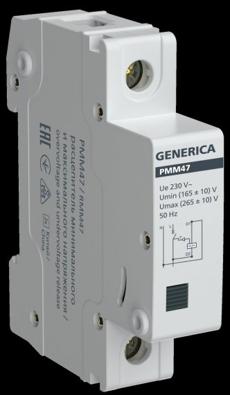 Фотография товара 'Generica MVA21D-RMM-G Расц-ль мин.макс.напряж. РММ47 на DIN-рейку'