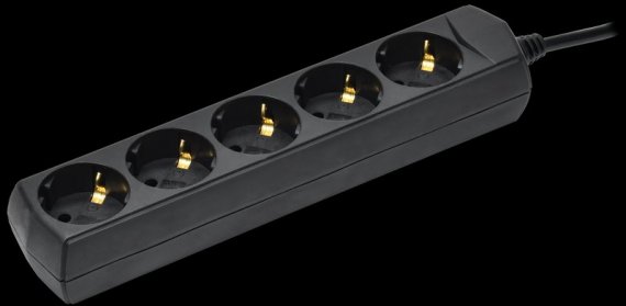 Фотография товара 'Generica WYP10-10-05-03-Z-K02-G Удлинитель У05 5 мест с/з 3м 3х1мм2 10А 250В'