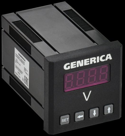 Фотография товара 'Generica IDV31-5-1-0-LED-G Вольтметр цифр. щит. 1-ф. 48х48 LED'