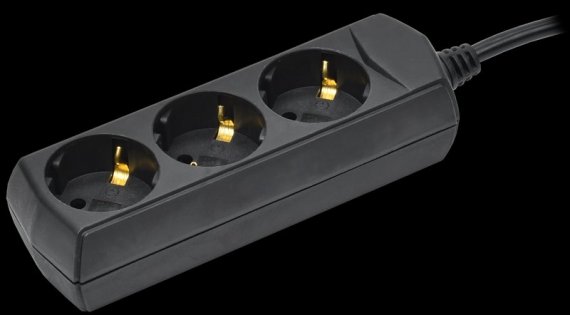 Фотография товара 'Generica WYP10-10-03-05-Z-K02-G Удлинитель У03 3 места с/з 5м 3х1мм2 10А 250В'