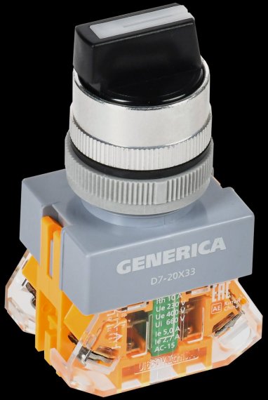 Фотография товара 'Generica BSW50-20X33-3-22-3-K02-G Переключатель D7-20X33 3 полож. 1NC+1NO'