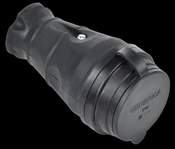 Фотография товара 'Generica ERK20-016-01-44-K02-G Розетка переносная с защит. кр. 16А IP44'