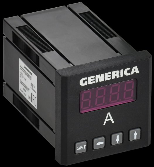 Фотография товара 'Generica IDA31-5-1-0-LED-G Амперметр цифр. щит. 1-ф. 48х48 LED'