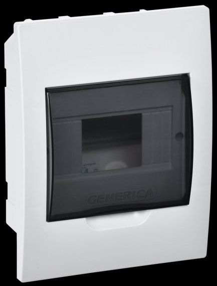 Фотография товара 'Generica MKP12-V-06-41-G Корпус пластиковый ЩРВ-П-6 черн. прозр. дверь IP41'