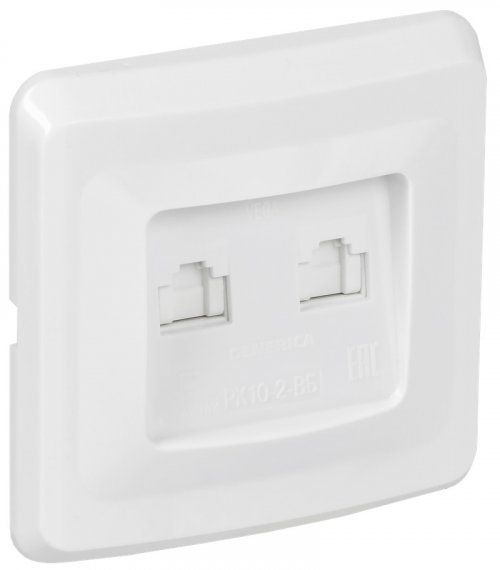 Фотография товара 'Generica EKV25-K01-DM VEGA Роз. 2м комп. RJ45 кат.5е РК10-2-ВБ'