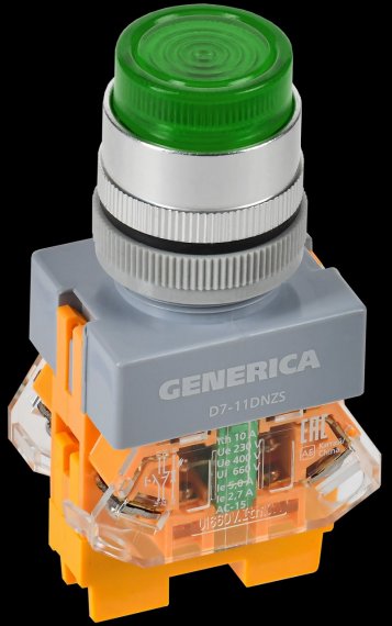 Фотография товара 'Generica BBT50-11DNZS-3-11-K06-G Кнопка D7-11DNZS d=22мм 1NC+1NO'